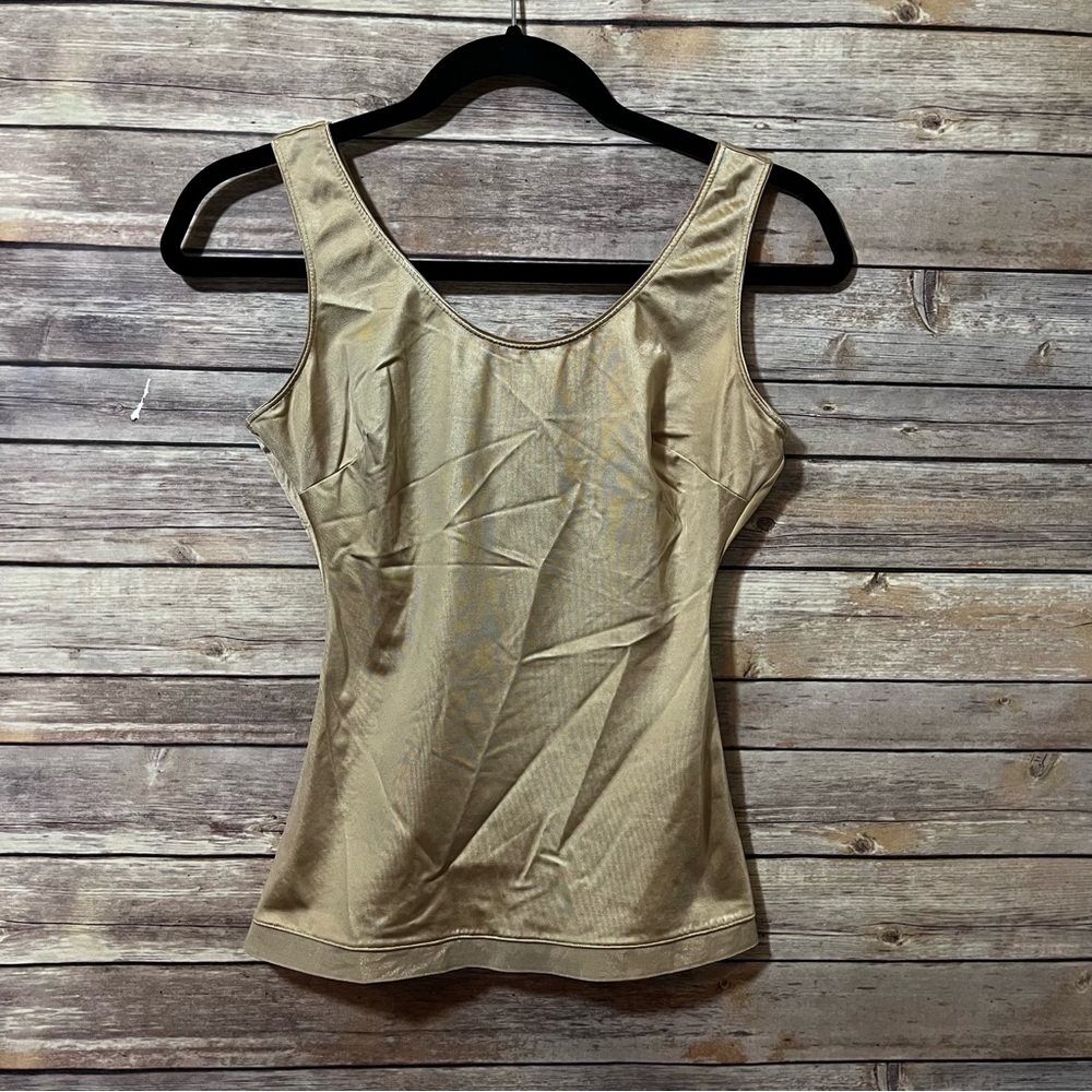 SPANX Shapewear Tan Nude Compression Tank Top Size Large B3